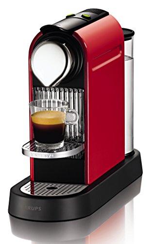 Nespresso Citiz XN 7405PR4, cafetera de cápsulas, 19 bares, Krups, apagado automático, intuitiva, elegante diseño, color fire red