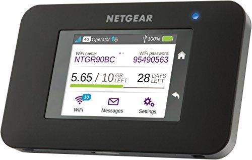 Netgear AC790 Router 4 G con Sim, WiFi portatil Velocidad N300 y hasta 10 Dispositivos, 11 h de batería