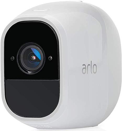 Arlo Pro 2 VMC4030P-100EUS - Cámara adicional de seguridad y vídeo vigilancia sin cables 1080p HD (recargable, interior/exterior, visión nocturna, audio bidireccional, visión 130º)