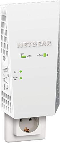 Netgear EX7300 Repetidor WiFi Mesh AC2200, Amplificador WiFi Doble Banda, Velocidad de hasta 2200 Mbps, puerto lan Gigabit, Compatibilidad Universal