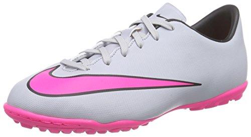 Nike Mercurial Victory V, Botas de fútbol Infantil, Gris-Grau (Wolf Grey/Hyper Pink-Black-Blk 060), 35 EU