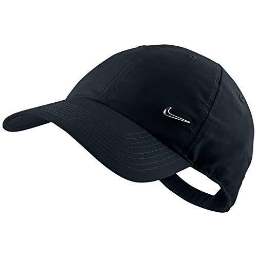 Nike Metal Swoosh Cap - Gorra para hombre, talla única, color negro