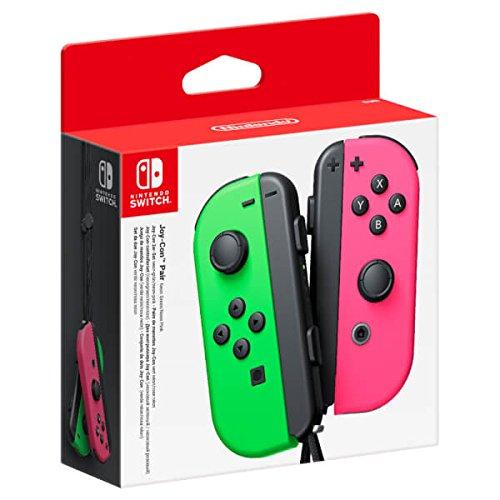 Nintendo - Set De Dos Mandos Joy-Con, Color Verde Neón / Rosa Neón (Nintendo Switch)