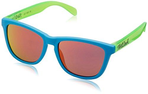 Northweek Creative - Gafas de sol personalizables Unisex, color Azul claro/Verde brilliante/Negro