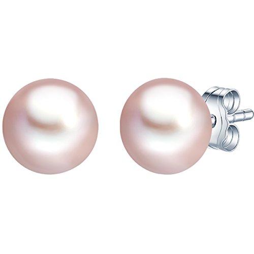 Valero Pearls - Pendientes embellecidos con Perlas de agua dulce - 925 Plata esterlina - Pearl Jewellery, Pendientes de Plata esterlina, Joyería de plata - 178830