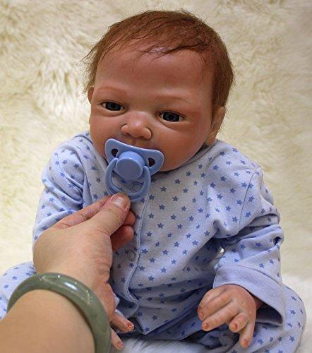 NPK 52 cm Silicona Reborn Baby Doll 20inch Boca Magnética Hermosa Realista Lindo Niño Bébé Renacido Bebé Muñeca