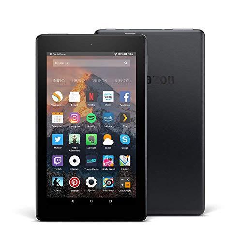 Tablet Fire 7, pantalla de 7'' (17,7 cm), 8 GB (Negro) - Incluye ofertas especiales (7ª generación - modelo de 2017)