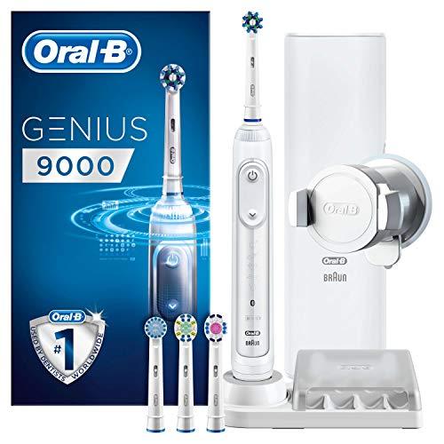 Oral-B Genius 9000N Cepillo de Dientes Eléctrico Tecnología Braun, Blanco