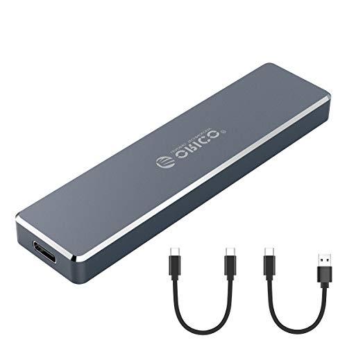 ORICO Aluminio M.2 NVMe SSD Case, Ultra-Slim M-Key a USB3.1 Gen2 Tipo-C 10Gbps Disco Duro Externo, Almacenamiento hasta 2TB para Samsung 970 EVO / 970 Pro/Crucial P1 / WD Negro SN750 y más - Gary