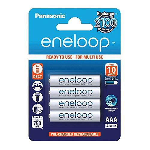 Panasonic Eneloop SY3052685 - Pack 4 Pilas Recargables, AAA