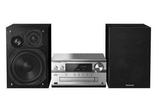 Panasonic SC-PMX84 Home Audio Mini System 120W Negro, Plata - Microcadena (Minicadena de música para Uso doméstico, Negro, Plata, Monótono, 1 Discos, 120 W, De 3 vías)