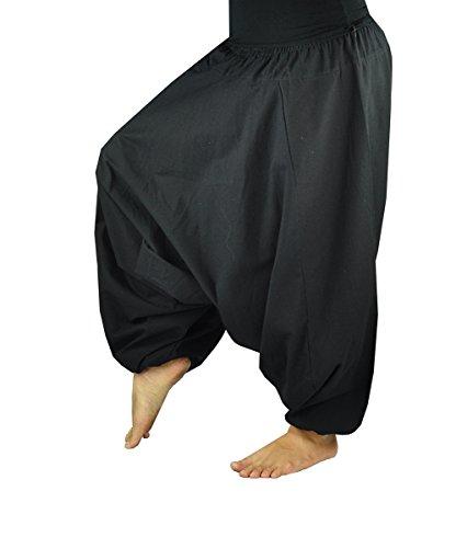 virblatt Pantalones Bombachos de Yoga Muy cómodos y de Corte Profundo como Ropa Hippie y Pantalones cagados para Hombres y Mujeres S - L- Geheimnisvoll