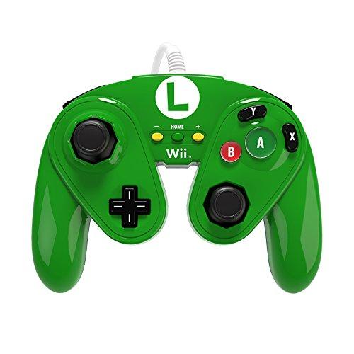 PDP - Mando Fight Pad Con Cable Luigi (Nintendo Wii U)