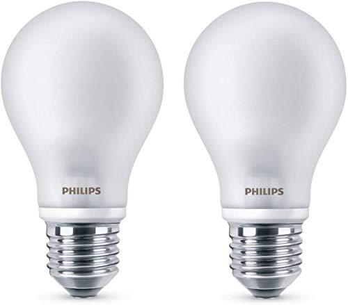 Philips Bombilla LED esférica E27, 6,7 W equivalentes a 60 W en incandescencia, 806 lúmenes, luz blanca cálida