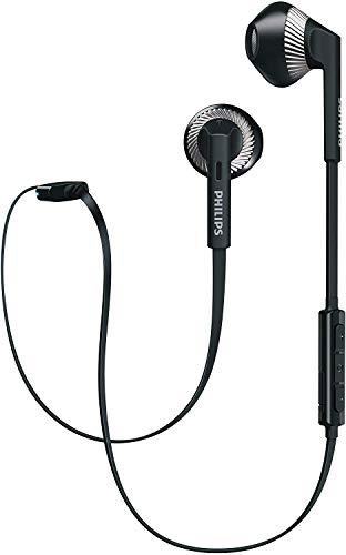 Philips SHB5250BK MyJam Fresh Tones - Auriculares Bluetooth (micrófono, Cable Plano antienredo, diseño Abierto), Color Negro