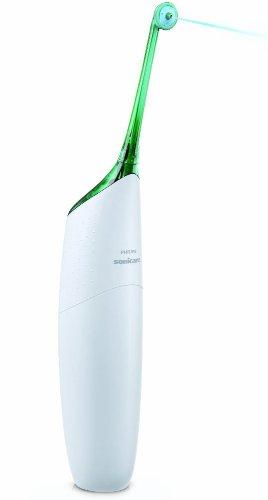 Philips AirFloss - Irrigador dental eléctrico, color blanco y verde