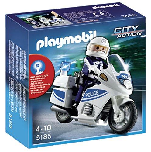 PLAYMOBIL - Moto de policía (5185)