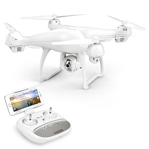 Potensic Drone GPS con Cámara 1080P HD FPV RC Quadcopter WiFi Sígueme RTF Retención de Altitud Modo sin Cabeza y Retorno a Casa 2500mAh Batería, Control de Distancia 300M, T35