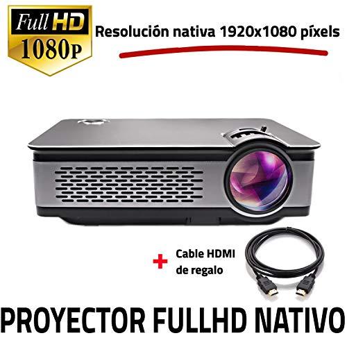 Proyector Full HD Nativo 1080P, UNICVIEW FHD900 (Actualizado 2019), Proyectores Maxima luminosidad Portátil LED Cine en casa 1920x1080 Real,HDMI, USB,Compatible PS4,Xbox,Switch, resolucion fullhd