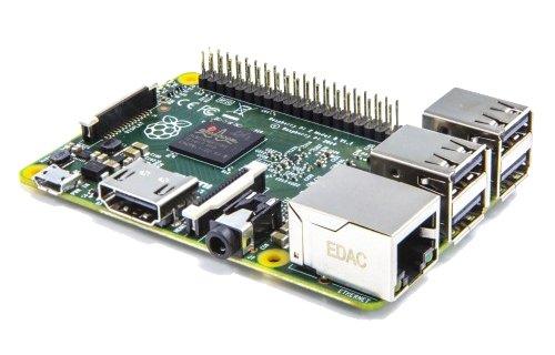 Raspberry Pi 2 Model B - Placa Base (Arm Quad-Core 900 MHz, 1 GB RAM, 4 x USB, HDMI, RJ-45)