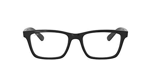 Ray-Ban 0rx 7025 2000 55 Monturas de gafas, Shiny Black, Hombre