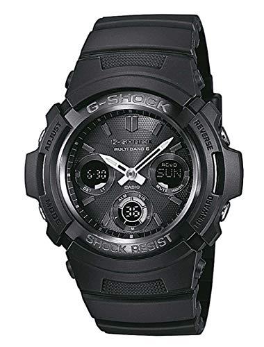 Casio G-SHOCK Reloj Analógico-Digital, Reloj radiocontrolado y solar, 20 BAR, Negro, para Hombre, AWG-M100B-1AER