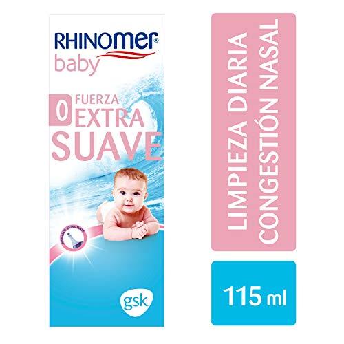 Rhinomer Baby - Spray nasal 100% agua de mar de origen natural, fuerza extra suave, para bebés - 115 ml