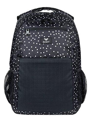 Roxy Here You Are Mix Mochila Mediana, Mujer, Gris/Negro (True Black Dots for Days), 23.5 l