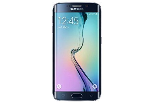 Samsung Galaxy S6 Edge - Smartphone libre Android (pantalla 5.1", cámara 16 Mp, 32 GB, Quad-Core 2.1 GHz, 3 GB RAM), negro (importado de Italia)