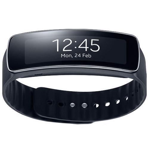 Samsung Gear Fit - SmartWatch (pantalla táctil 1.84" Super AMOLED, 60 horas de batería), negro- Versión Extranjera
