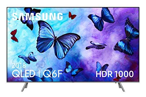 Samsung QLED 2018 65Q6FN - Smart TV Plano de 65", 4K UHD resolución, HDR 1000, Control One Remote, versión española, Color Plata