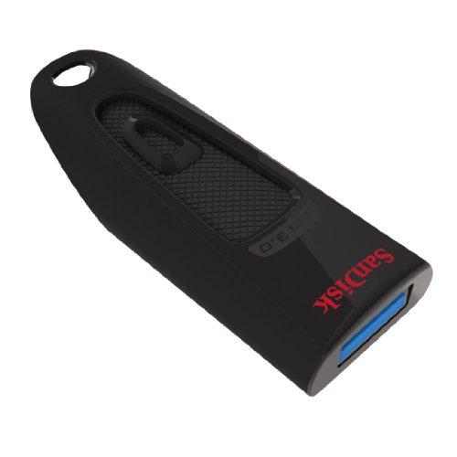 SanDisk Ultra Memoria Flash USB 3.0 de 128 GB, Velocidad de Lectura de hasta 100 MB/s, Versión previa, Color Negro