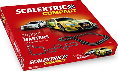 Scalextric-C10259S500 Sprint Masters, color rojo (Scale Competition Xtreme C10259S500)
