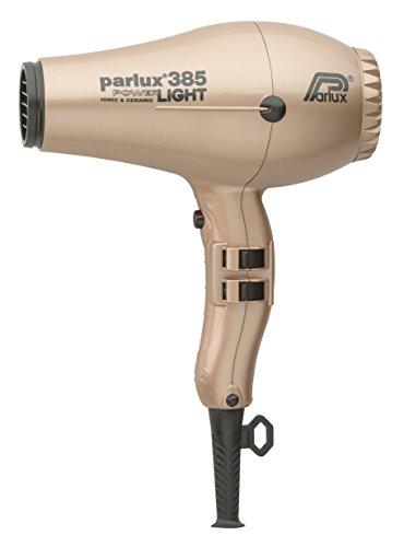Parlux Hair Dryer 385 Power Light - Secador de pelo, color dorado suave
