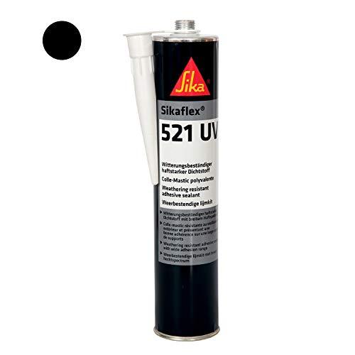 Sikaflex 521 UV 300 ml cartucho - 1 carcasa K-PU sellador, Colores - blanco, gris, negro