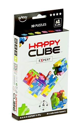 Smart Games Happy Cube 6 Colour Pack Expert Puzle 3D - Pruebas de ingenio (Puzle 3D, Multicolor, 9 año(s), 99 año(s), Adultos y niños, Niño/niña)