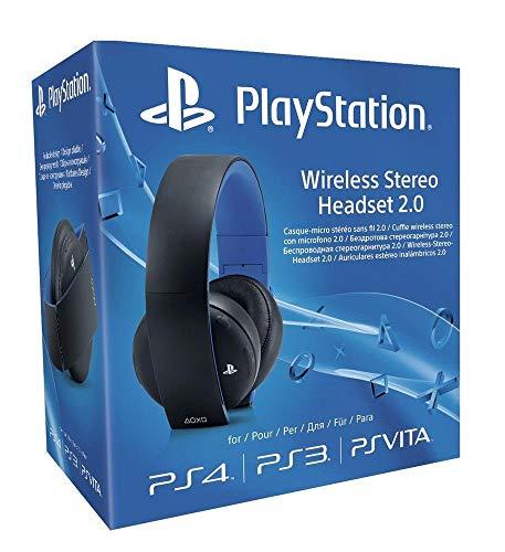 Sony - Auriculares Inalámbricos Stereo, Color Negro (PS4, PS3, PS Vita)