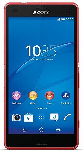 Sony Xperia Z3 Compact - Smartphone libre Android (pantalla 4.6", cámara 20.7 Mp, 16 GB, Quad-Core 2.5 GHz, 2 GB RAM), rojo