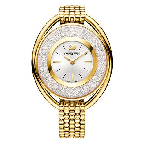 Swarovski Crystalline Oval Gold Tone Pulsera Watch