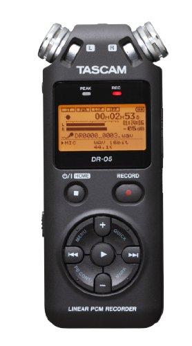 Tascam DR-05V2 - Dictáfono, Grabadora de Voz + Micro Sd 4Gb Gratis, Versión 2,  Negro