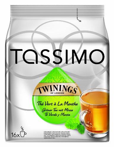 Tassimo Twinings Té verde y Menta Cápsulas - 5 Paquetes (80 Porciones)