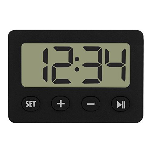 TFA Reloj Despertador Digital Negro