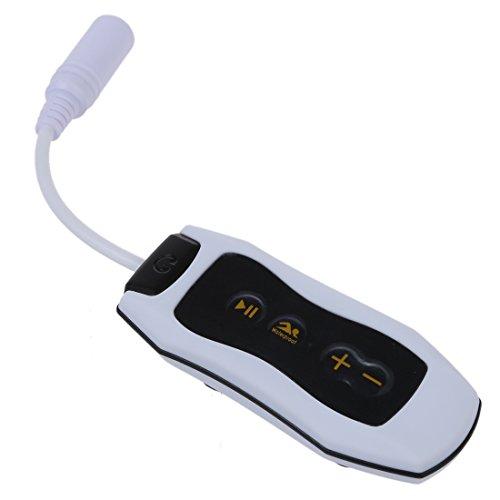 TOOGOO(R)4GB blanco, negro Auriculares impermeables Reproductor de musica MP3 Deportes acuaticos Natacion