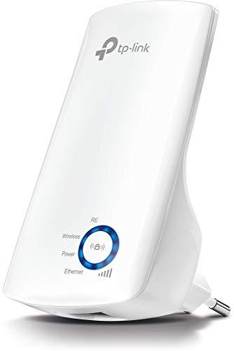TP-Link TL-WA850RE - Repetidor de red Wifi extensor amplificador de cobertura(Puerto Ethernet,10/100 mbps, con enchufe, 300 Mbps, 2.4 GHz), Blanco