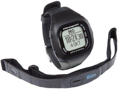 Ultrasport NavRun 500 Reloj con pulsómetro GPS con correa para el pecho, monitor de actividad para correr, 5 perfiles de ejercicio, muchas funciones y software compatible, batería recargable