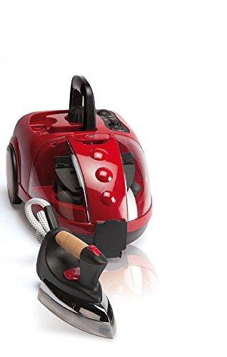 JRD VAPORETA Vapor Multi V-Clean 1500W con 16 Accesorios DE Limpieza con Plancha 800W, Color Rojo, Red, 1