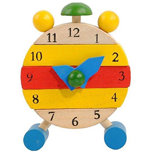 WINWINTOM Los Juguetes Hechos A Mano Del Reloj De Madera Para Los NiñOs Aprenden Los Juguetes Educativos Del Reloj De Tiempo